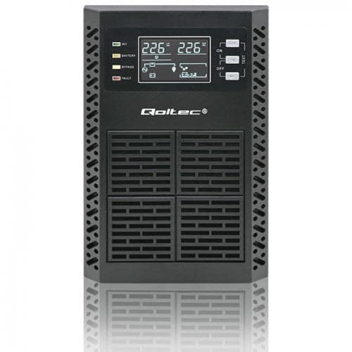 Qoltec Uninterruptible Power Supply UPS 2kVA 2000W LCD EPO USB Online