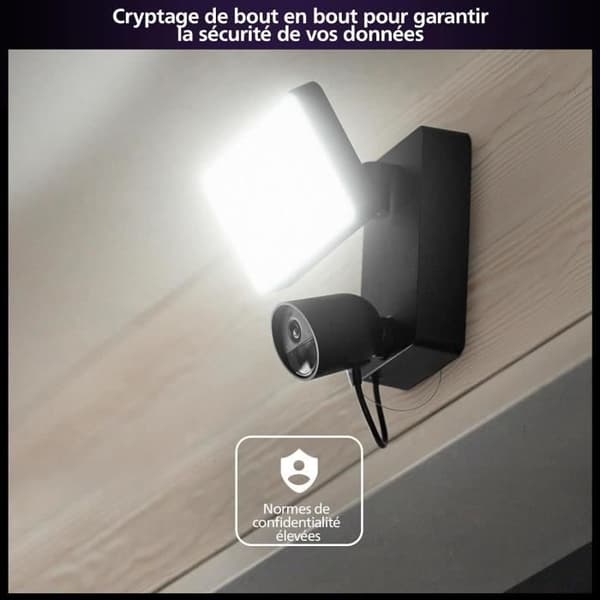 Philips Hue Projector with Integrated Outdoor Smart Security Camera - 1080P, Two-Way Audio
