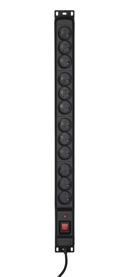 Activejet COMBO Power Strip 12 Sockets 1.5 m Black