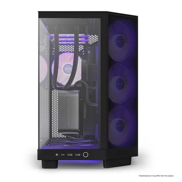 NZXT H6 Flow RGB Midi Tower Black Computer Case