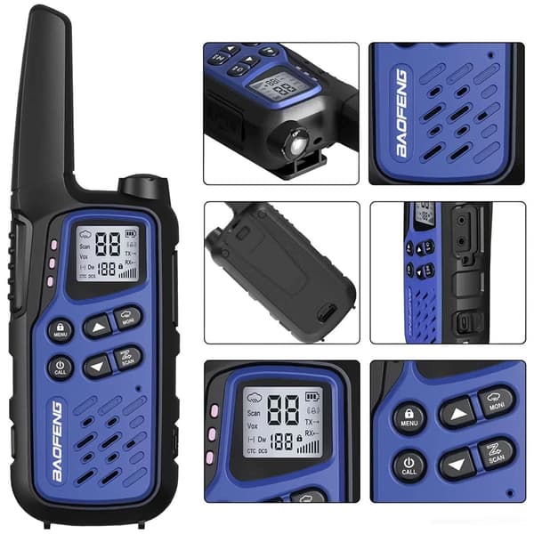 Baofeng BF-T25E Dark Blue Walkie-Talkie - 2pcs