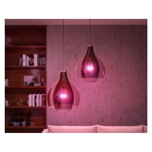 Philips Hue White Smart LED Bulb Starter Kit - 10.5W - Pack of 2 E27 Bulbs - Hue Remote Control