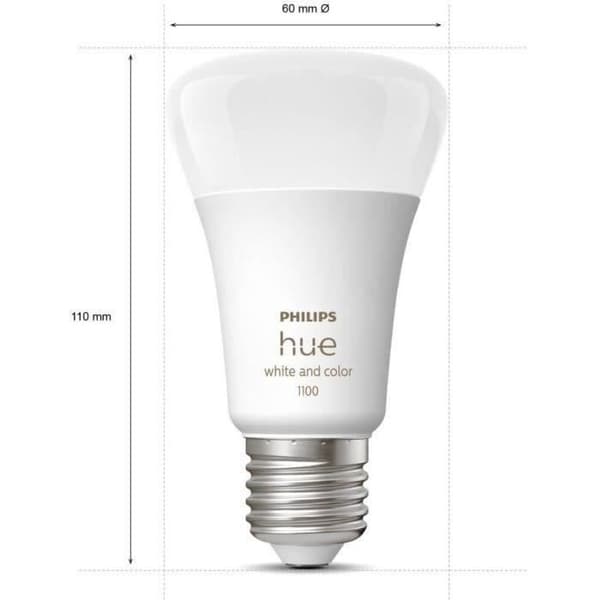 Philips Hue White and Color Ambiance Starter Kit, 2 E27 Bulbs, 75W, Bluetooth