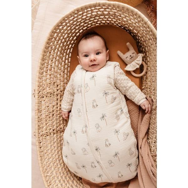 CANDIDE Mini Comforter - 55 cm - 0/3 months - White with Tiger Print