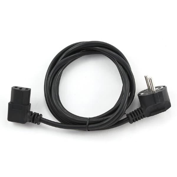 Gembird Power Cord 10A Angled Black 1.8 m