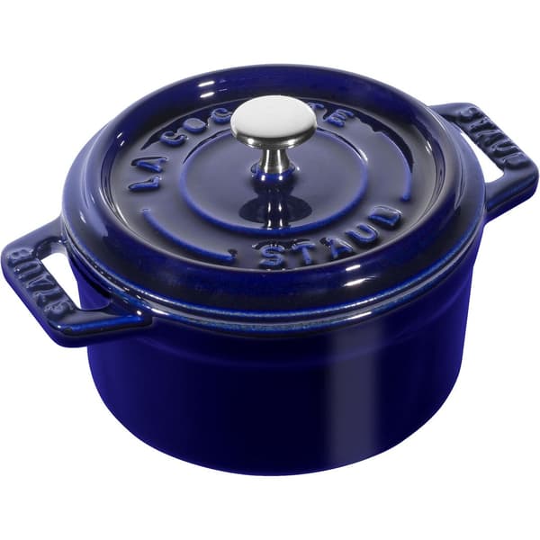 Staub Cocotte Round 20 Graphite Grey Cast Iron 0.25 Quart