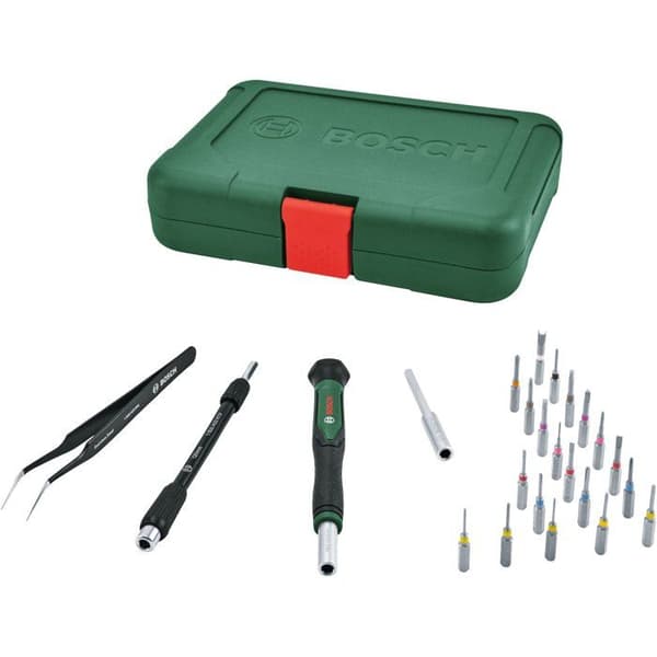 BOSCH Precision Screwdriver Set 24-Piece for Electronics, Laptops, Watches - 2607017654