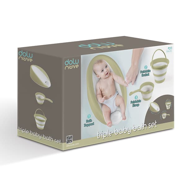 Dolu Baby Bath Set Eco Green - Safe and Practical Bath Solution for Babies