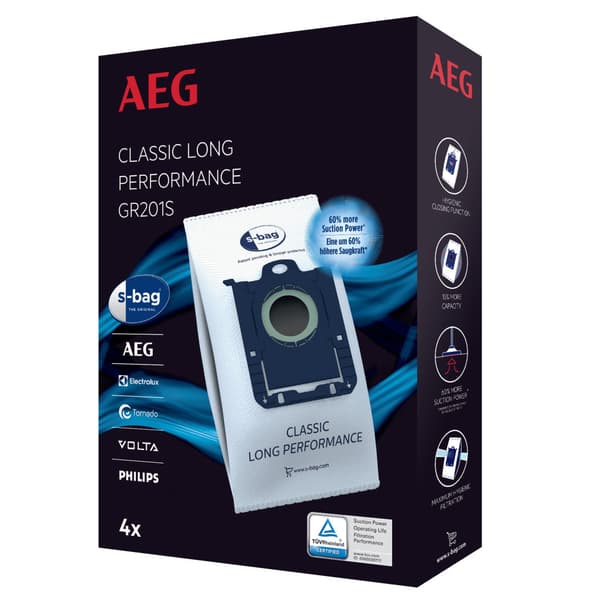 AEG S-Bag Long Perforated Size 201s Pack of 4