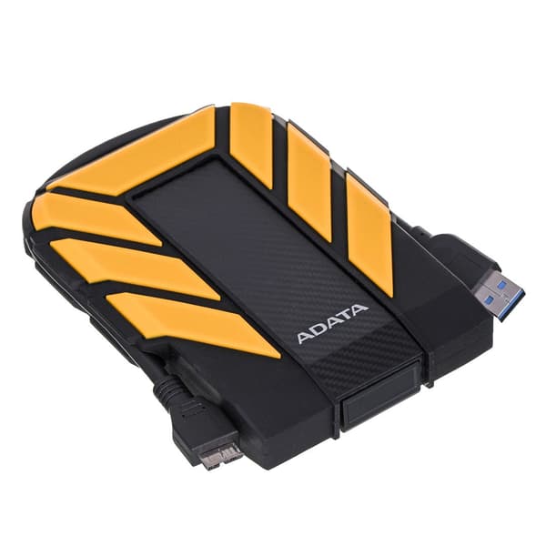 ADATA HD710 Pro External Hard Drive 1TB - Black Yellow - Micro-USB B 3.2 Gen 1