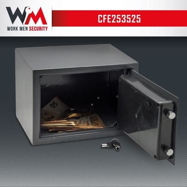 Work Men Security Electronic Safe - CFE253525 - External Dimensions 25 x 35 x 25 cm