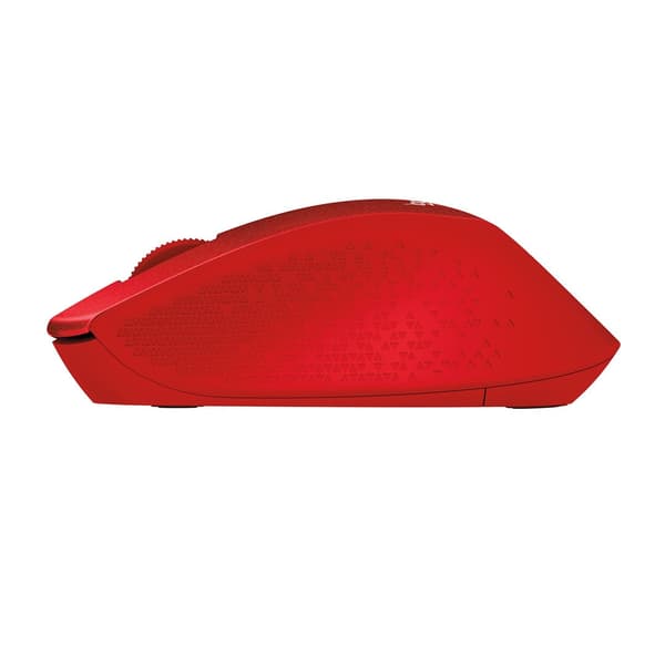Logitech M330 Silent Plus - Wireless Optical Mouse - 2.4GHz - Red (910-004911)