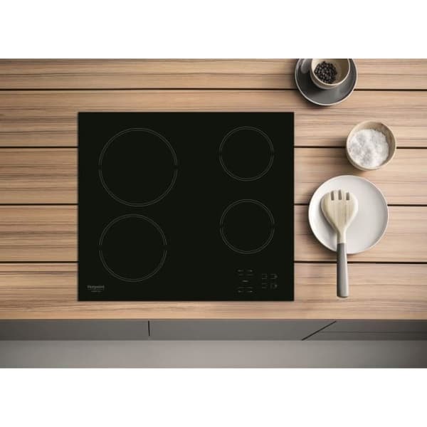 HOTPOINT HR631C Ceramic Hob - 4 Burners - 60 cm - Black