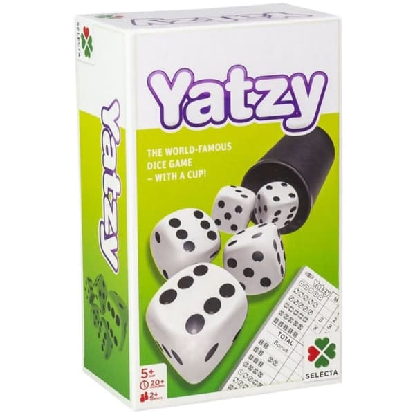 Selecta Game Yatzy - Classic Dice Game for 5 Years and Up