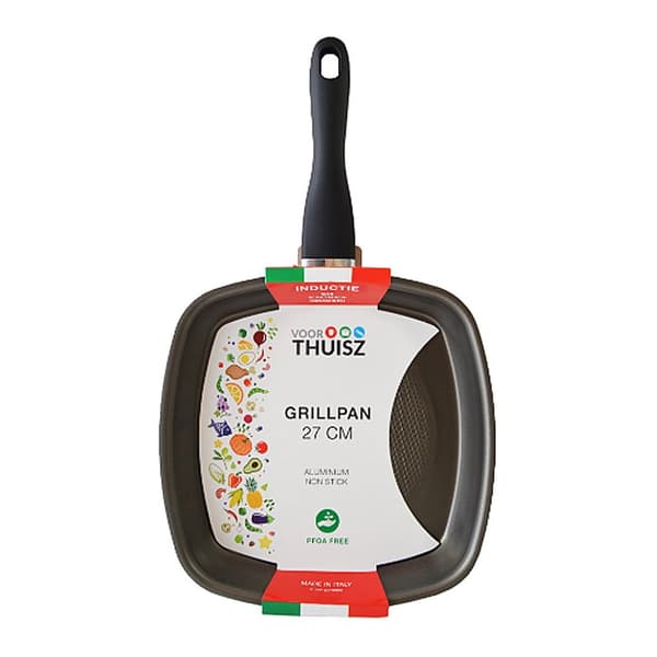 For Thuisz Como Grill Pan 27 cm - Non-Stick, PFOA Free, Ergonomic Handle