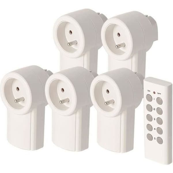 SCS SENTINEL 5-Pack Remote Controlled Sockets - 2300W