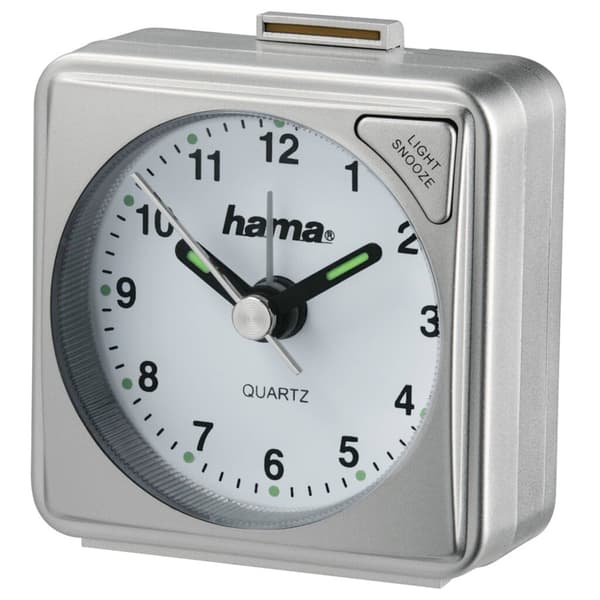 Hama Travel Alarm Clock A50 - Silver