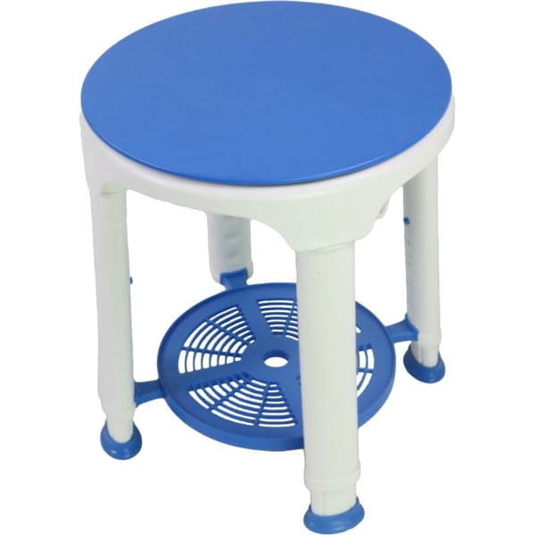 Swivel Stool for Bathroom - Adjustable Height Shower Stool