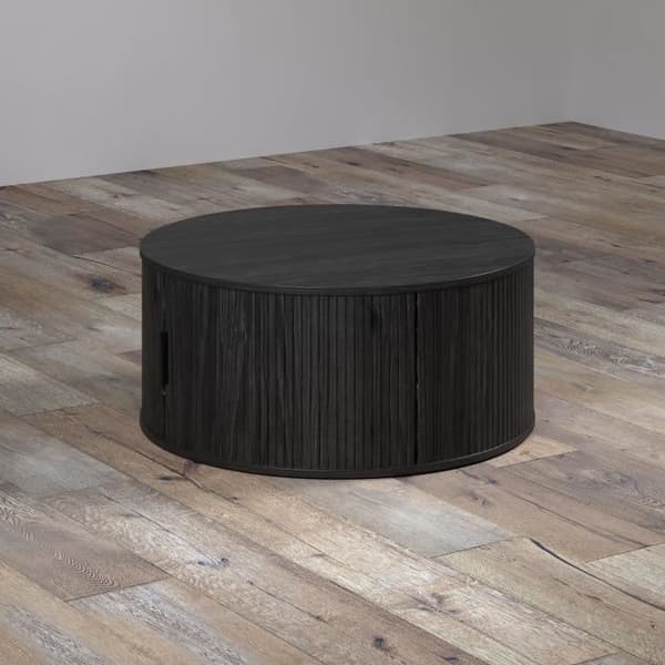 RONIN Round Coffee Table - MDF - Black - Diameter 80 cm - Height 36 cm