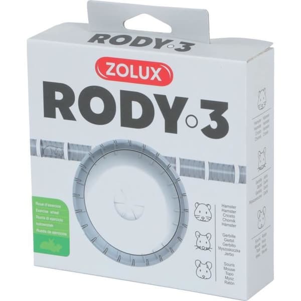ZOLUX Silent Exercise Wheel for Rody3 Cages - White