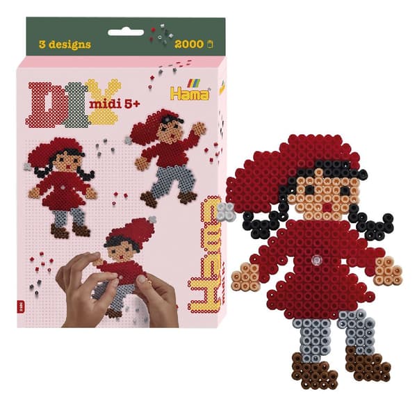 Hama Iron-on Beads Midi Figures - 2000 Pieces - Crafting Fun