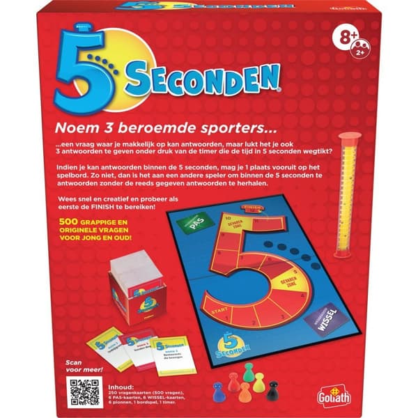 Goliath 5 Seconds Party Game - Fast-Paced Fun for Ages 8+