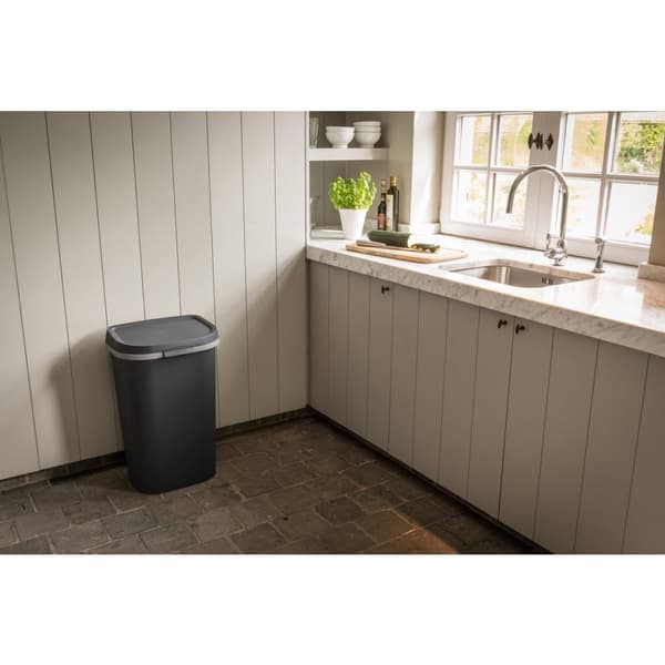Curver Mistral Flat Waste Bin 50 L Anthracite