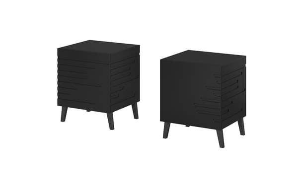 Cama Bedside Cabinet NOVA 44x40x52 Matt Black