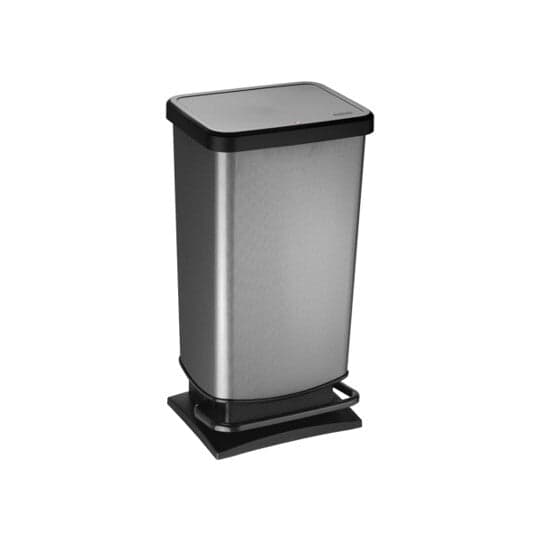 Rotho Paso Pedal Bin 40 L Carbon Metallic