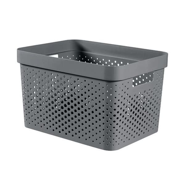 Curver Infinity Dots Storage Box 17 L Anthracite