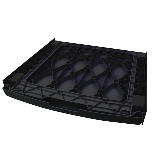 Scanpart Intermediate Frame with Worktop Black/Plastic - Ideal for Wet Rooms