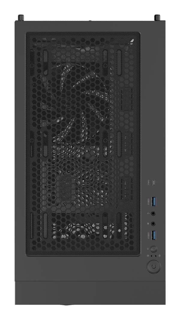 Genesis Diaxid 605F Midi Tower Case with USB-C Window Black