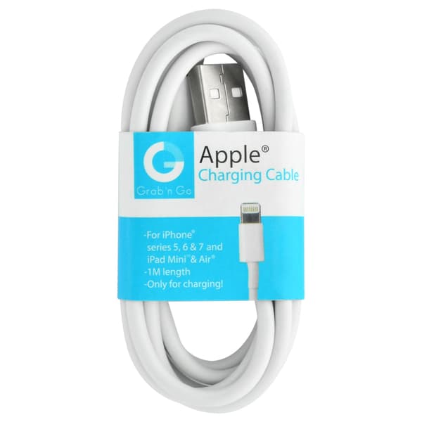 GrabNGo Apple Charging Cable 1 m USB Lightning