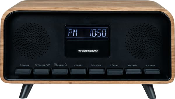THOMSON Clock Radio - Bluetooth - DAB - Vintage Cosy