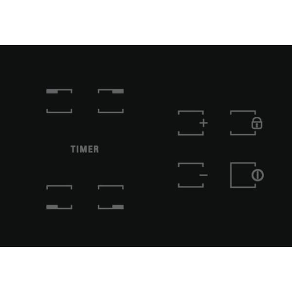 HOTPOINT HR631C Ceramic Hob - 4 Burners - 60 cm - Black