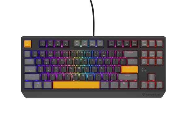 GENESIS Thor 230 TKL Gaming Keyboard USB + RF Wireless + Bluetooth Black Grey Orange