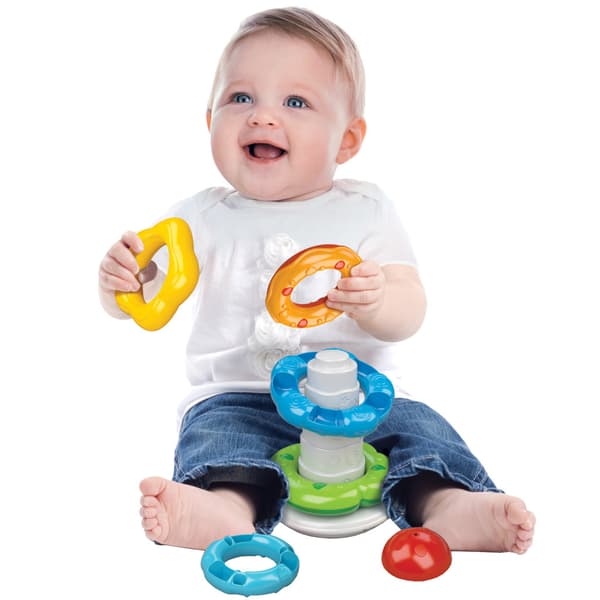 Clementoni Stacking Rings Educational Toy - For Ages 6 to 36 Months