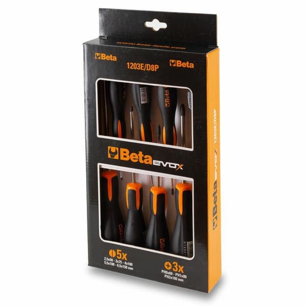 BETA Screwdriver Set 8 pcs/1203E/D8P