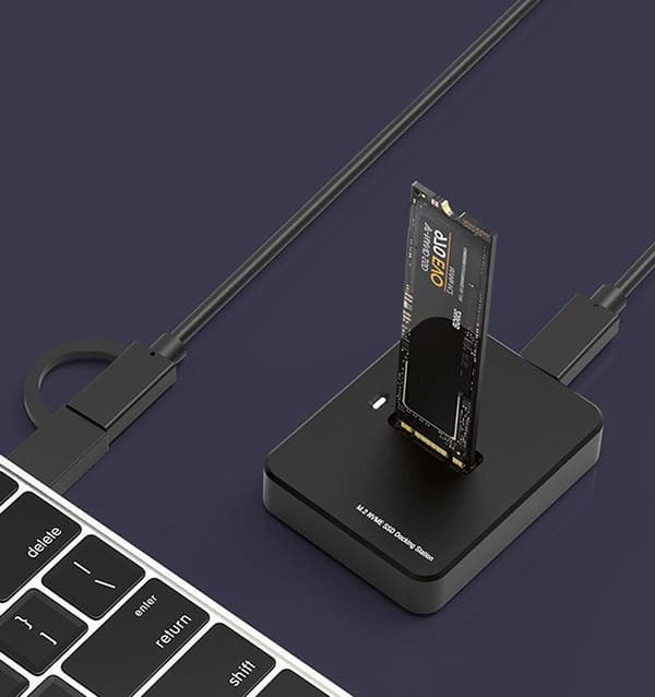 Gembird DD-U3M2 Docking Station USB 3.2 Gen 1 Type-C Black