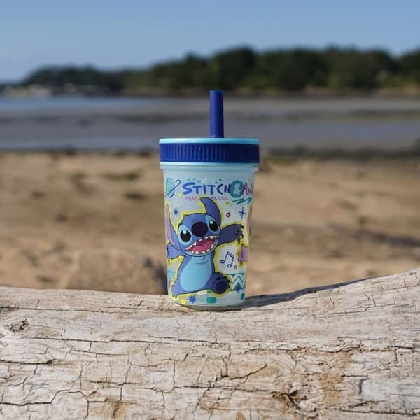 THERMOBABY Straw Cup - 420 ml - Leak-Proof - LILO & STITCH
