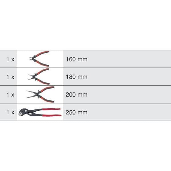 KS Tools Module - Clamp Module - 4 Pieces - For Tool Trolleys and Workbenches - Model 713.4014