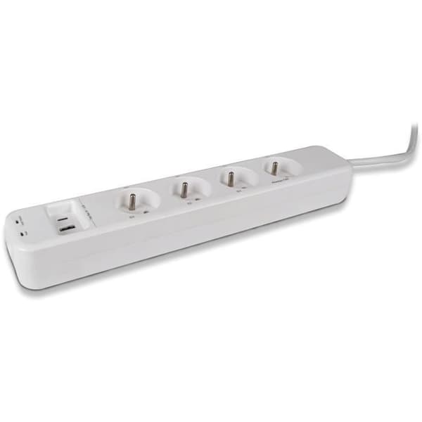 SCS SENTINEL SmartPlug Strip - 4 Outlets, 3 Remote Controlled, 16A, 3600W