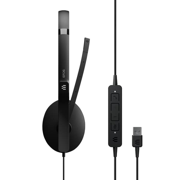 EPOS ADAPT 160 USB II - ADAPT 100 Series - Headset - On-Ear - Wired - USB-A - Black - Optimized for UC (1000915)