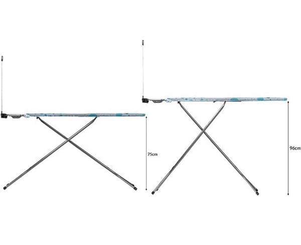 Vileda Ironing Board 120 x 38 cm Adjustable Height 75-96 cm Star Plus