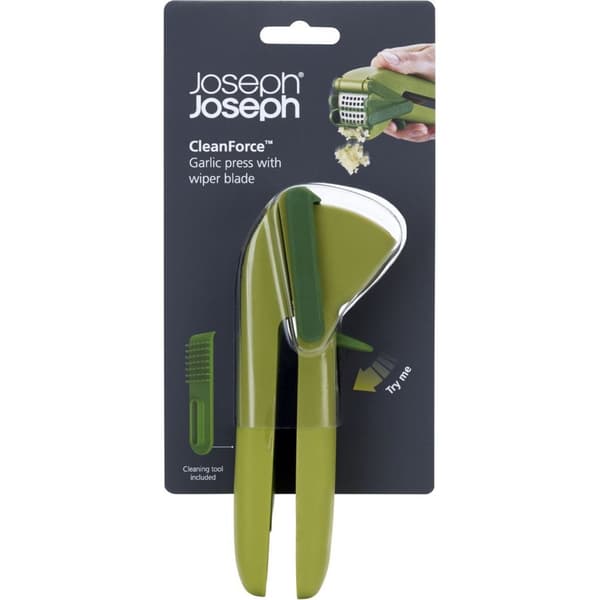 Joseph Joseph Cleanforce Garlic Press with Integrated Green Cleaner