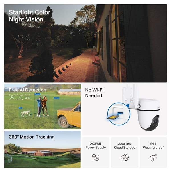 TP-Link Outdoor Pan/Tilt 4 G LTE Camera