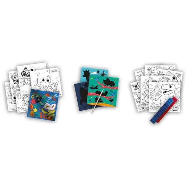 3-in-1 Metallic Coloring Activity Book