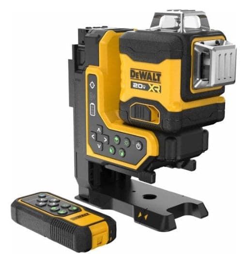 18V XR 3x360 Green Remote Control Laser - Versatile Leveling Tool