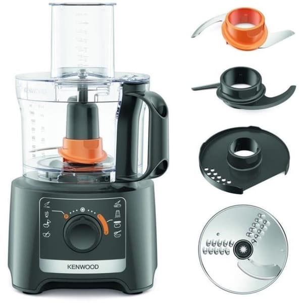 KENWOOD Multi-Function Food Processor - 800W - 2.1 L Bowl - 2 Speeds + Pulse - FDP31.020GY