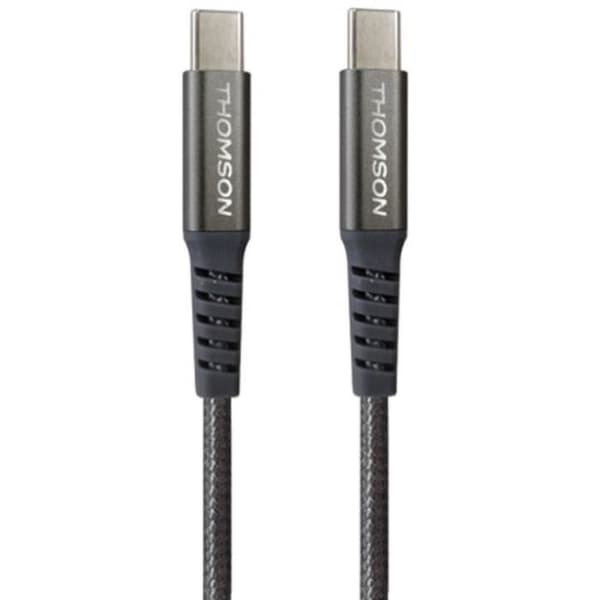 THOMSON USB-C to USB-C Cable 100W - Fast Charging and Data Transfer - 1.5 m
